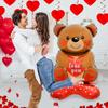 Love Bear с воздушным шаром, романтическая вечеринка ко Дню святого Валентина, признание, предложение, годовщина, вечер сюрпризов, реквизит