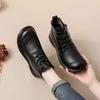 Fashion Genuine Leather Mother Shoes Women Ankle Boots Spring Autumn Retro Soft Cow Leather Brand Ladies Single Boots Plus Size 41 D623