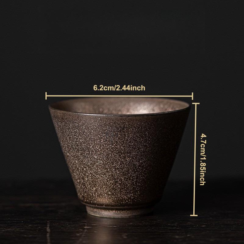 Японская позолоченная чайная чашка керамическая китайская посуда для кунг-фу набор маленькая чашка мастера ретро керамическая кружка бытовая посуда для напитков чайная церемония