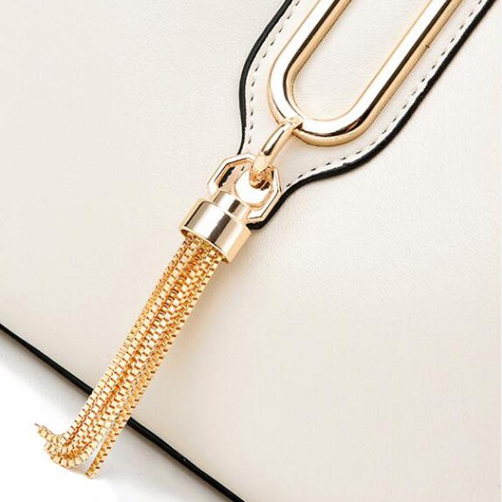 Yogodlns Модная женская сумка-ведро через плечо, винтажная дизайнерская сумка-мессенджер с кисточками, высококачественная сумка через плечо из искусственной кожи, простая сумка