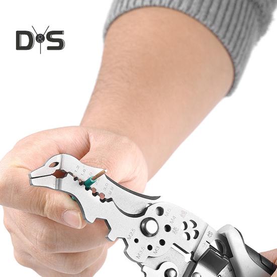 Многофункциональные клещи для зачистки проводов, прочные клещи для зачистки проводов из сплава, щипцы для обжима, эргономичная ручка, портативные клещи для резки кабеля электриков