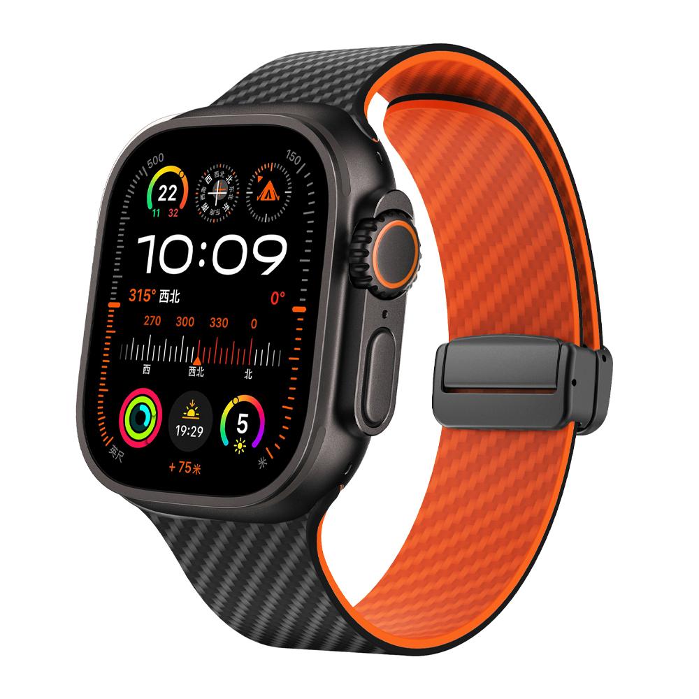 Ремешки Для Apple Watch Ultra 2 ремешки 49мм 44мм 45мм 41мм 40мм 46мм 42мм Магнитный Ремешок Браслет iWatch Серия 9 8 7 10 6 SE 5