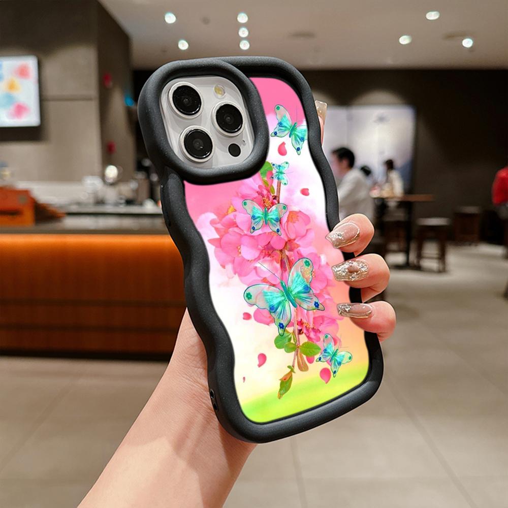 Мягкий чехол для телефона Macaron из ТПУ для Xiaomi Poco X3 X5 X6 M6 Pro Redmi 12C 13C Redmi Note 10 11 12 13 Pro 10s 11s 12s, чехол Ae65, милый чехол с бабочкой и цветком