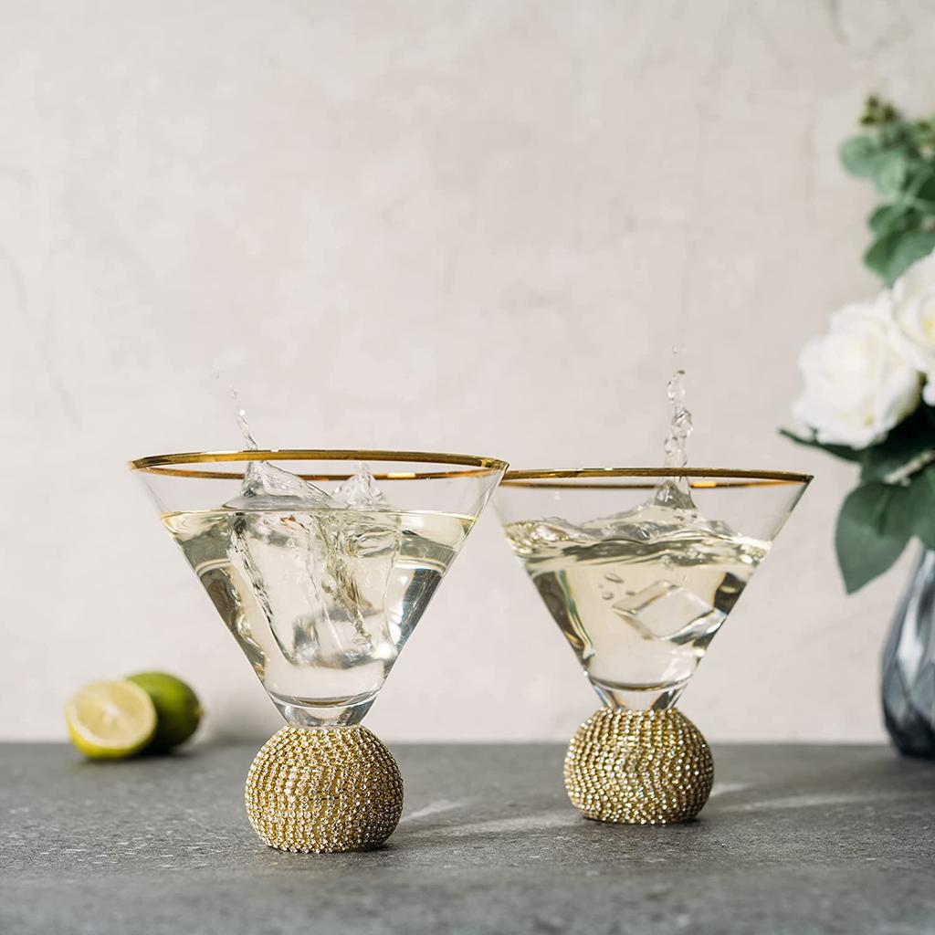 4/2/1Pcs Inlaid Diamond Phnom Wine Glasses Creative Cocktail Glass Weddeing Bar Party Crystal Goblet Drinkware Glass Cup Gifts