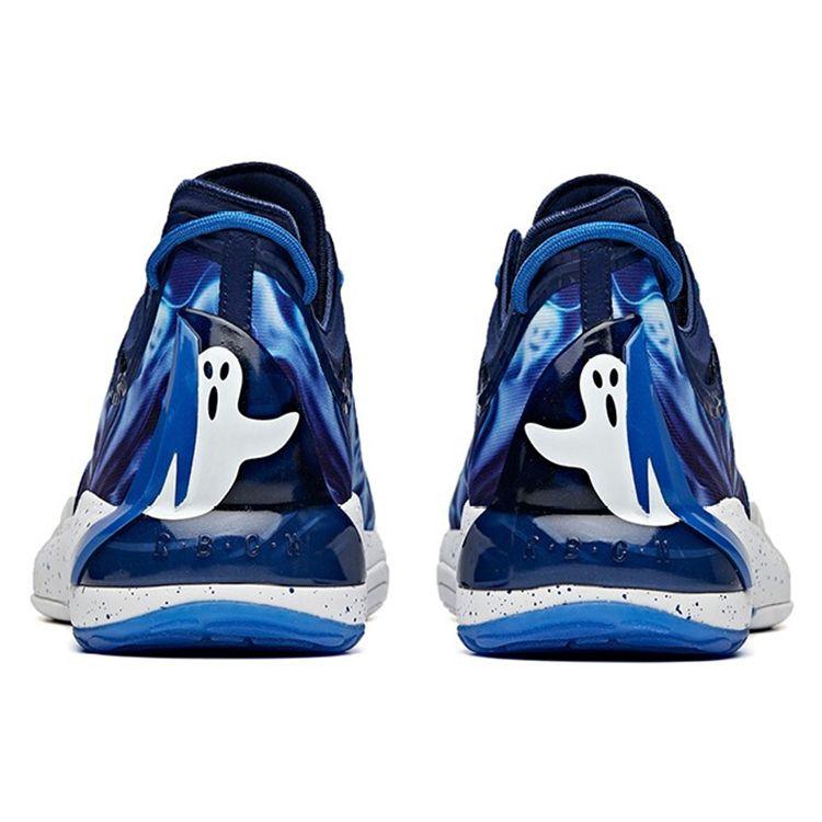 Anta Баскетбольные кроссовки Hayward GH1 Low Halloween с амортизацией, нескользящие, износостойкие, низкие, мужские, синие, белые 112041103-3