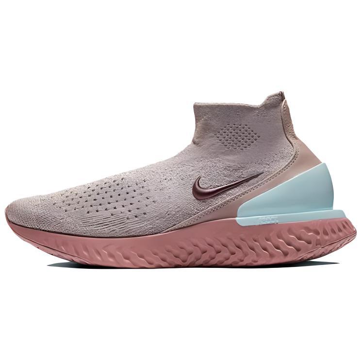 Nike Womens Rise React Flyknit 'Diffused Taupe' (women's sizes) Diffused Taupe / Smokey Mauve Running Shoes AV5553 226