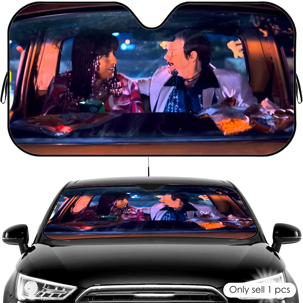 J-Jack and J-Jill Sun Visor Reusable Aluminum Foil Car Windshield Sun Visor UV Protector Heat Insulation Cover Shade