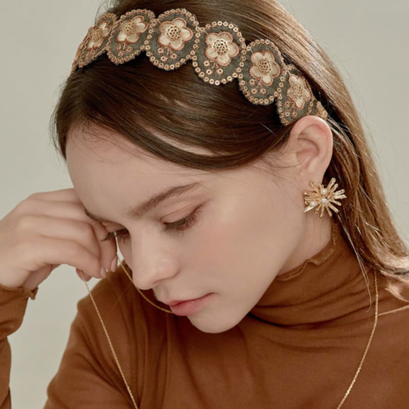 BESTY Романтическая повязка на голову с пионами