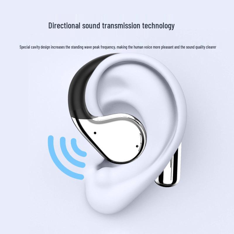 Беспроводные Bluetooth спортивные наушники 2025: Новая модель с клипсой, костной и воздушной проводимостью, не вставляемая в ухо, для бега