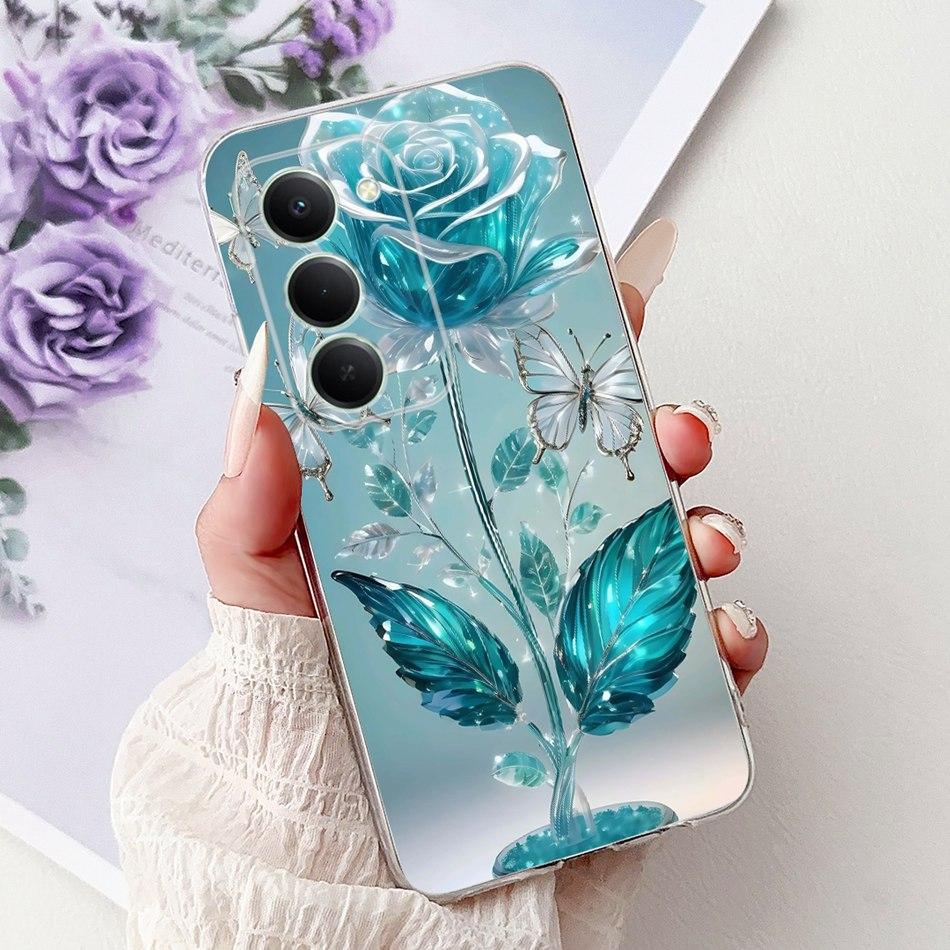 For Xiaomi Redmi 15 5G Note 15R Elegant Floral Butterfly Phone Case For Redmi Note15R Redmi15 5G Soft Silicone TPU Cases