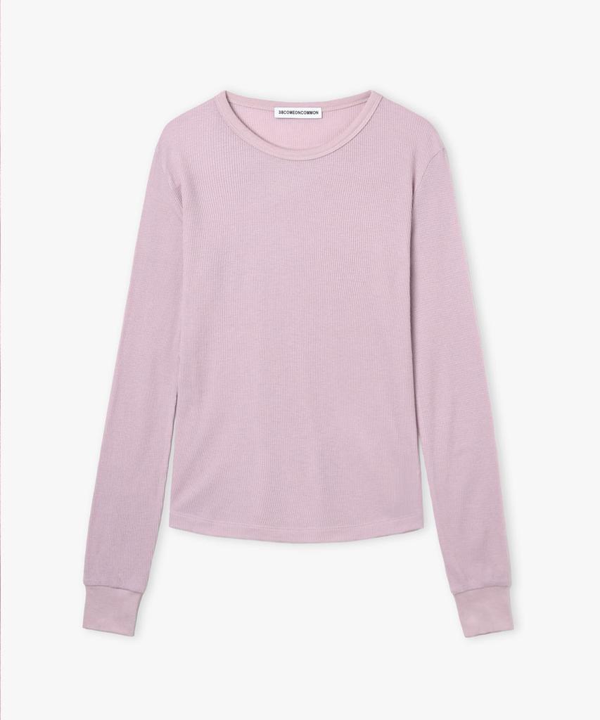 38COMEONCOMMON Waffle Slim Long Sleeve (Powder Pink)