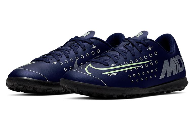 Nike Футбольные бутсы для детей Nike Mercurial Vapor 13 Club Mds TF, нескользящие, износостойкие, низкие, Черно-синие, Детские CJ1179-401