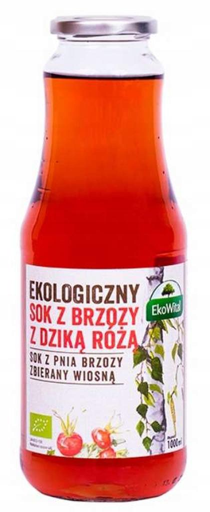 EKOWITAL BIRCH JUICE WITH WILD ROSE NATURAL ECO BIO 500ml