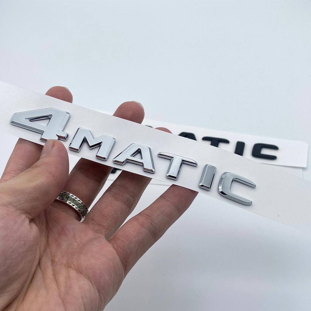 3D Flat Font Chrome Black Letters GLE350e GLE500e GLE350de 4Matic ABS Emblem for Mercedes Benz W166 V167 Car Trunk Logo Sticker AK262Y