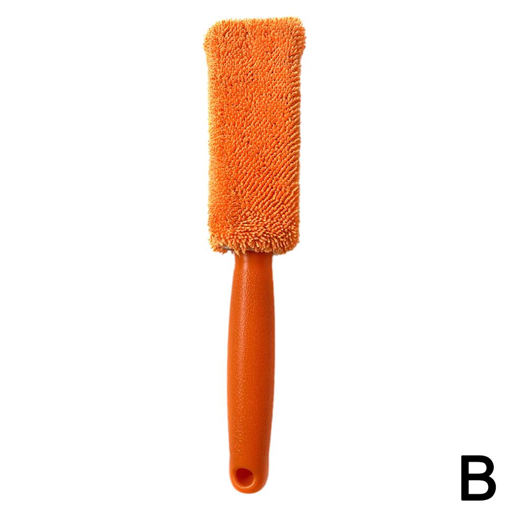 Щетка для мытья колес автомобиля, портативная микрофибра, обод шины с пластиковыми аксессуарами, автомобильный инструмент для детализации, ручка для чистки багажника, мотора P4M7