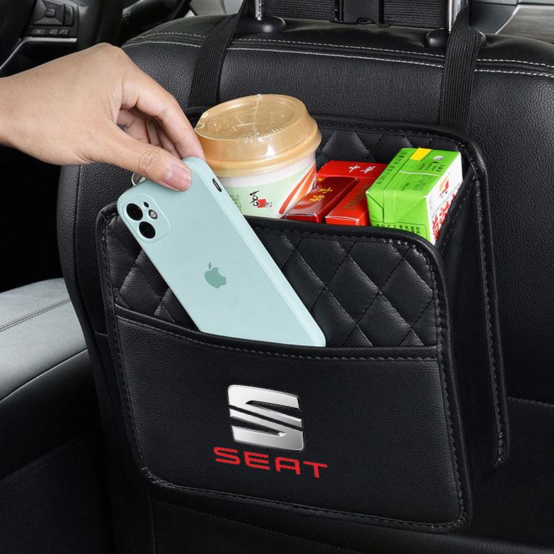 sdbn7 Car Back Seat Organizer Bag Foldable Storage Bag Carry Bag For Seat Leon Ibiza Alhambra Exeo Altea Arona Mii IBL Car Accessories