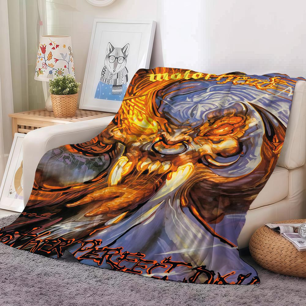 Rock Band M-Motorhead Blanket Warm And Soft Suitable For Bedroom Living Room Sofa Bed Office Travel Camping