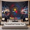 Custom Name Text Tapestry Pittsburgh Steelers Personalized Polyester Wall Tapestry For Bedroom And Room