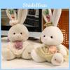 Cute Plaid Dress Cartoon Rabbit Plush Toy For Children Gift And Decoration Room