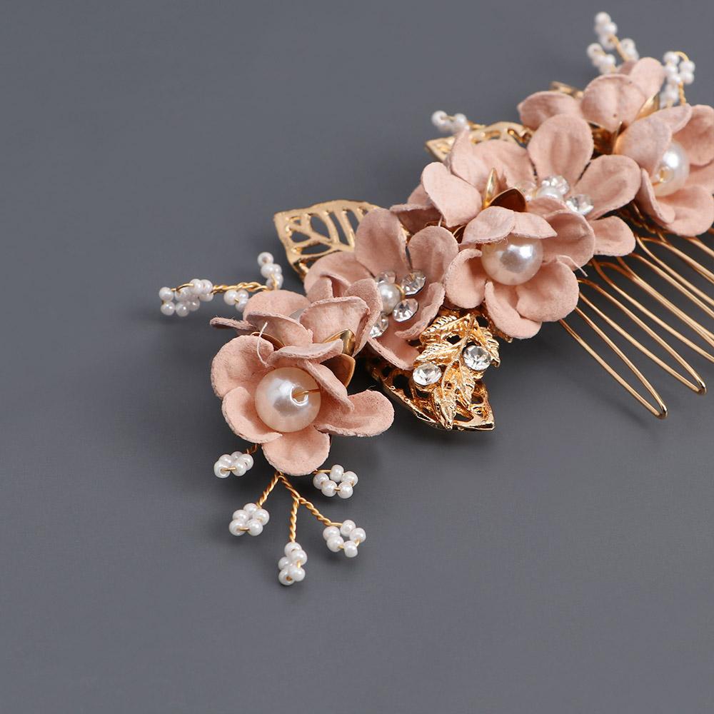 Headpiece Handmade Flower Bridal Wedding Headwear Hair Jewelry Bridal Hair Accessories Hair Comb