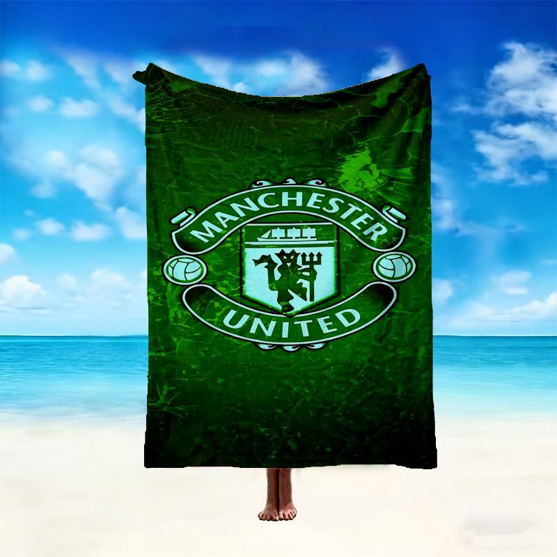 1pc Manchester United Manchester City Blanket, Super Cozy Printed Home Blanket, All-Season Warmth