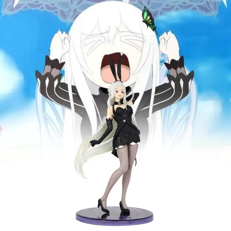 Изысканная ПВХ фигурка Айкидоны из Re Zero в стильном костюме крольчихи, в коробке, для коллекции