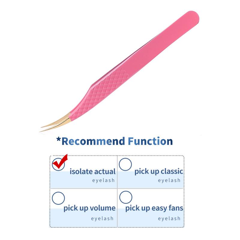 1PC False Lashes Eyelashes Extension Tweezers Mega Volume Mink Make Fans Boot Isolation Pliers Nail Clips Beauty Make Up Tools