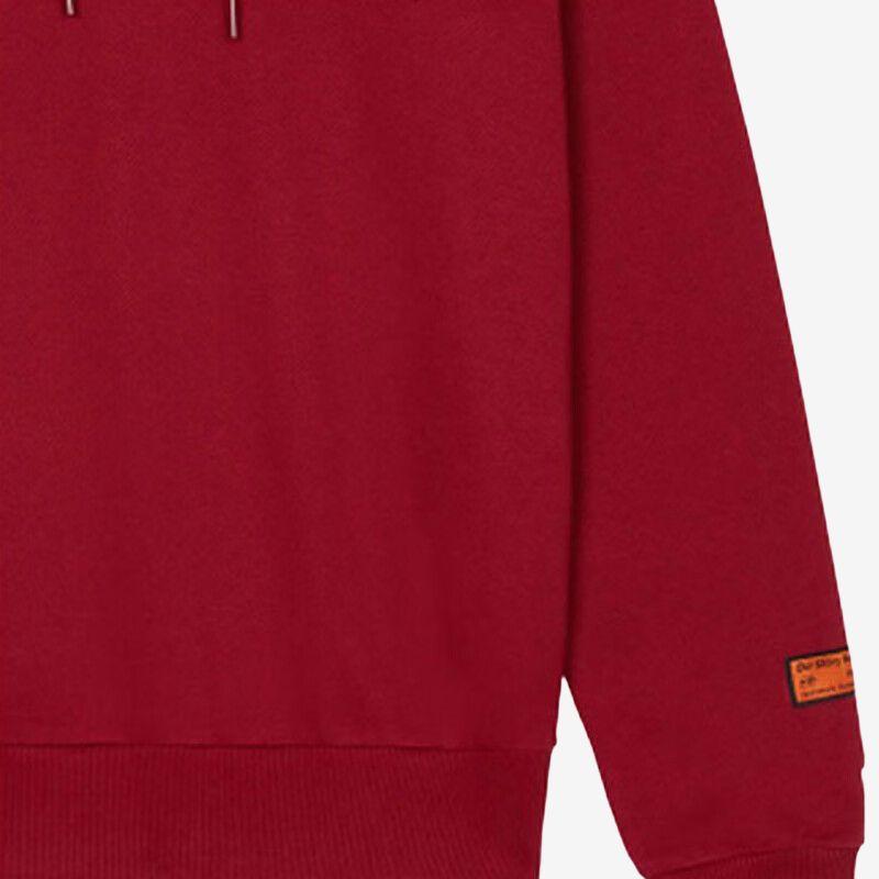 New Balance Толстовки Унисекс Бордовые С капюшоном Умеренный Обычный NCA34013-BUR