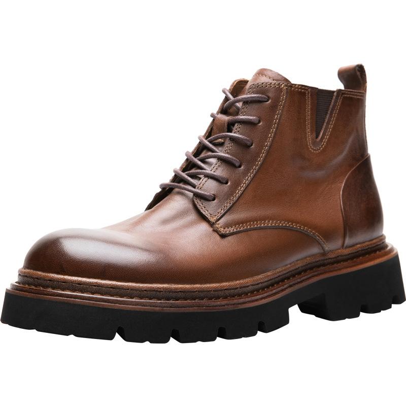 Новые ботинки Dr. Martens мужские из натуральной кожи мужские ботинки Британский ретро высокие кожаные ботинки дышащие ботинки на платформе