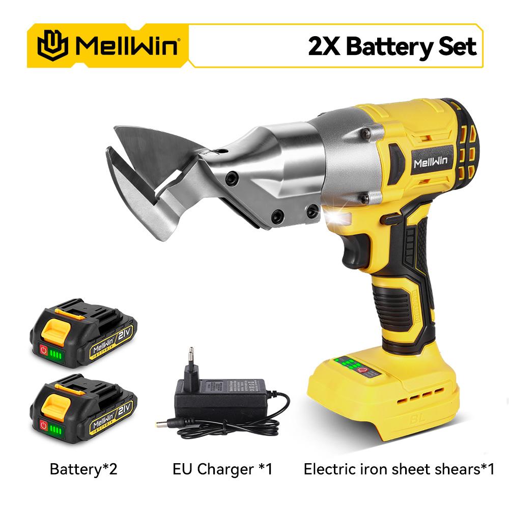 MELLWIN 1800 Вт Бесщеточные Электрические Ножницы Аккумуляторные Электрические Ножницы по Листовому Металлу Домашние Многофункциональные Ножницы Инструменты Для Аккумулятора Makita 18 В Штифтовое Крепление