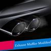 Для BMW 1 2 3 4 5 Серии X1 3GT F20 F22 F30 F32 F34 F36 F10 F48 Авто-стайлинг Нержавеющая сталь Насадки на глушитель выхлопных труб автомобиля
