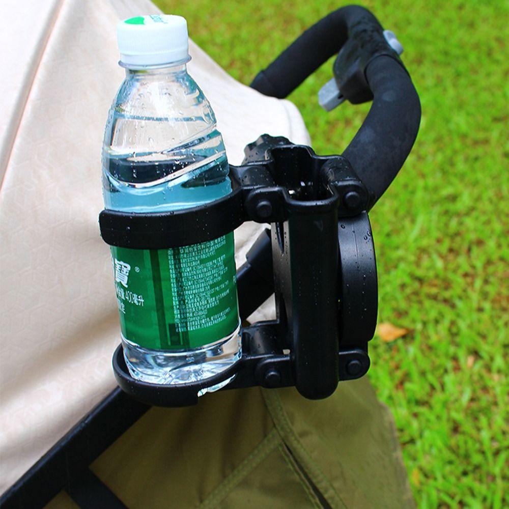 3 in 1 Stroller Cup Holder Double Cup Pushchair Bottle Organizer Lightweight Drink Rack Wheelchair
