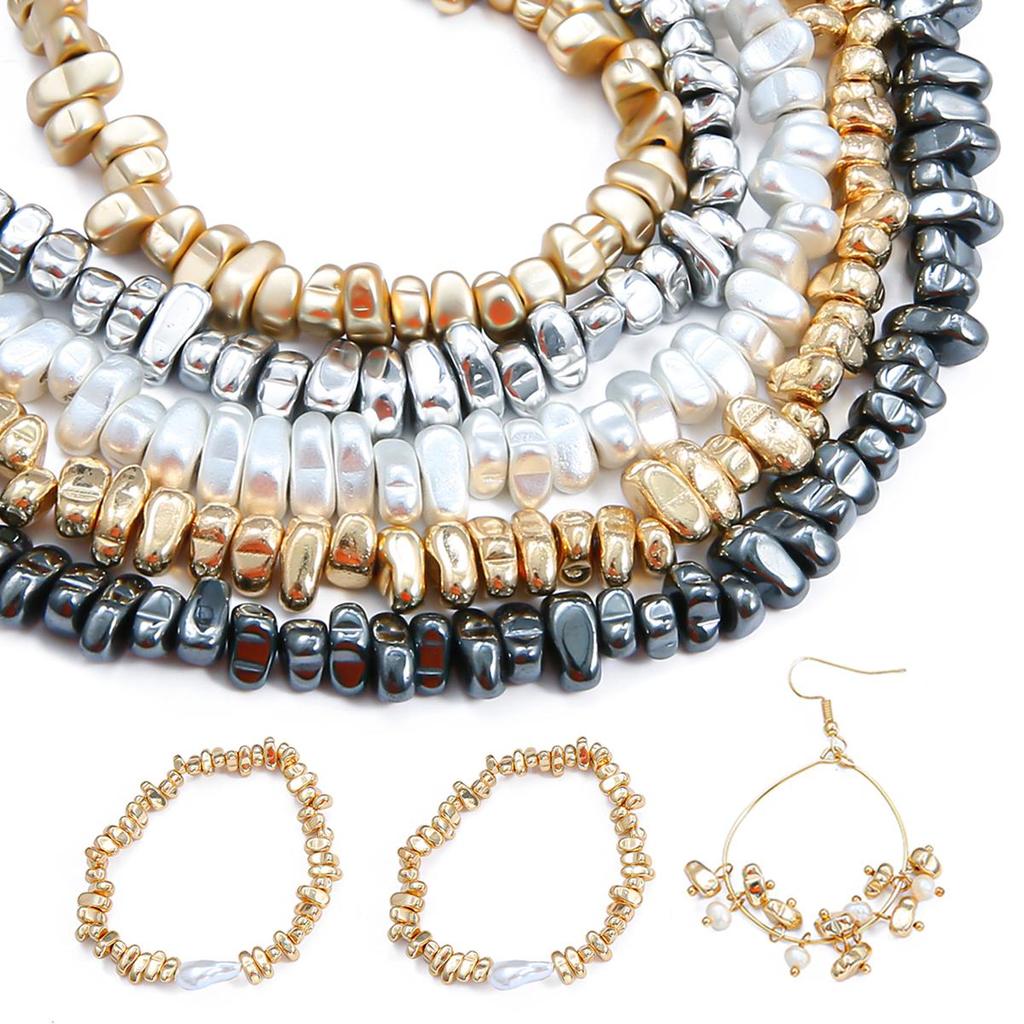 Бусины из натурального камня, черные гравийные бусины из желчного камня для изготовления ювелирных изделий, браслет, ожерелье, ножной браслет