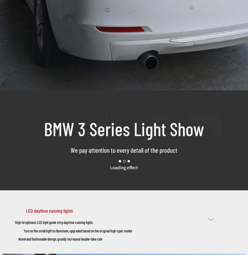 LED Taillight Assembly with Flowing Turn Signal for 2012-2018 BMW 3 Series F30/F35