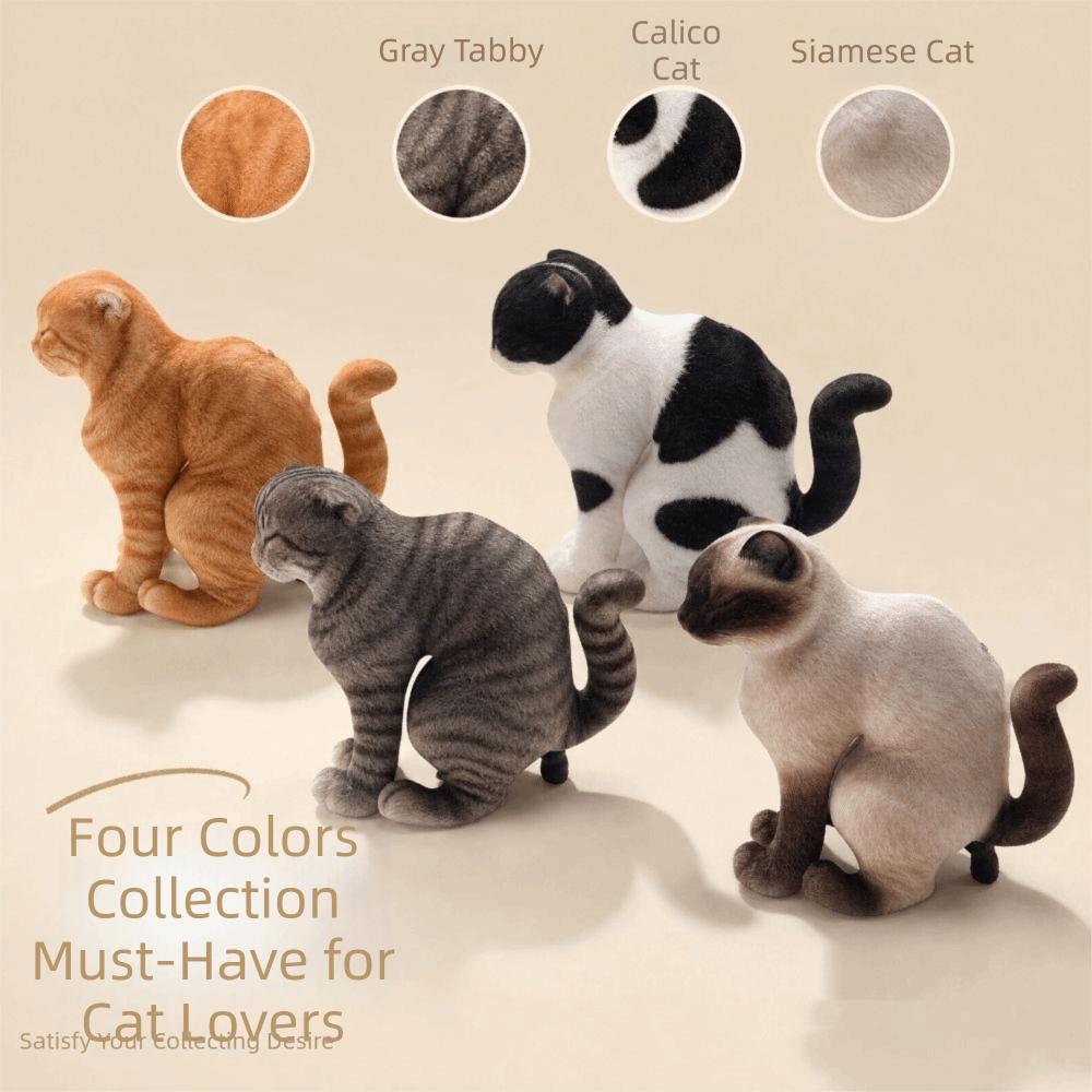 Weird Stuffed Cat Doll Simulation Animal Pillow Toy Funny Cat Plush Toy Home Decor