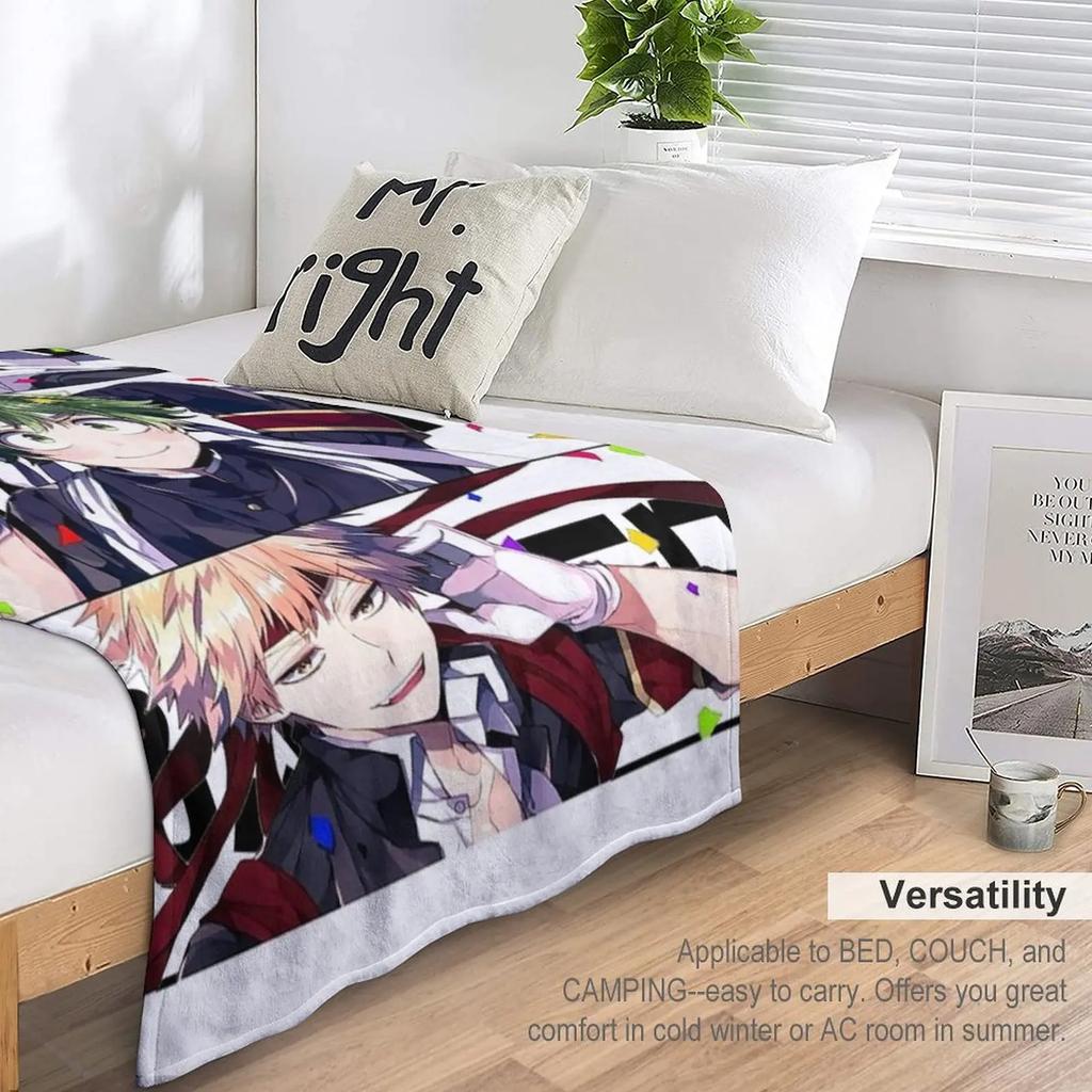 Герои деку тодороки бакуго Плед Роскошный Дизайнерский Плед Мягкий Плед для Переезда Одеяло Пушистое