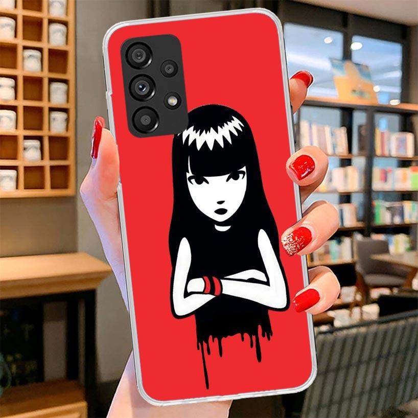 Comics Emily The Strange Phone Case For Samsung Galaxy A17 A37 A57 A16 A26 A36 A56 A15 A25 A35 A55 A14 A24 A34 A54 A13 A23 A33 A