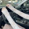 1 пара УФ-защитные длинные перчатки без пальцев, длинные кружевные нарукавники, модные нарукавники, спортивные
