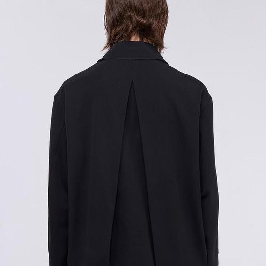 Giosongeo Black Box Pleated Collar Jumper ZF5JP552BK