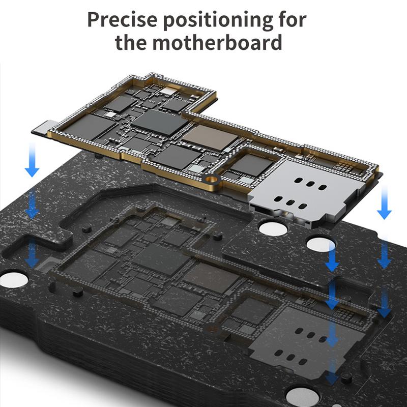 Трафарет для реболлинга BGA Qianli для iPhone 14 13 12 11 Pro Max XS X, материнская плата, средний слой, посадочная платформа для олова