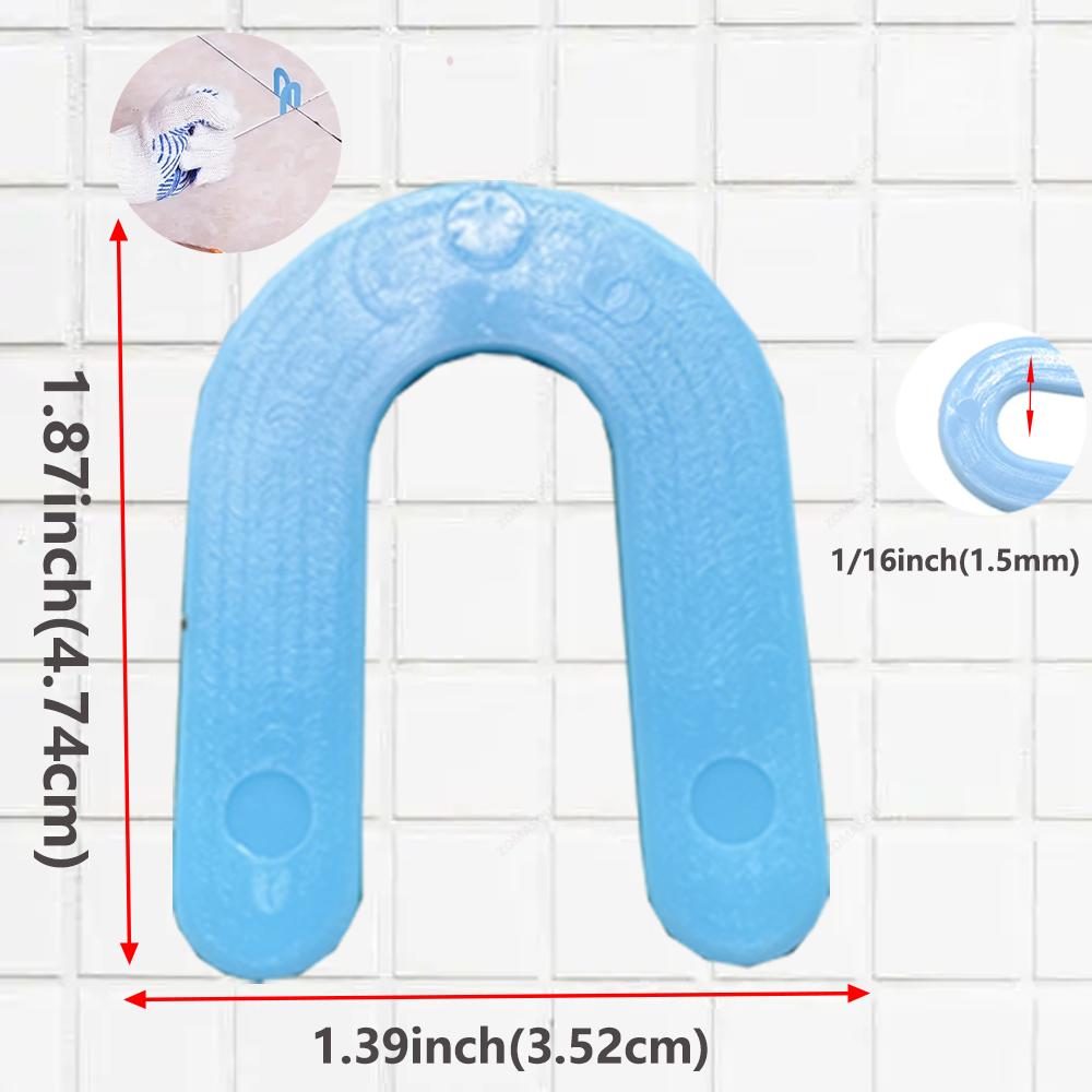 100Pcs Reusable New Tile Spacers Clips Wedge U-Shape Ceramic Leveling System for Floor Wall Tile Gap Fixing Construction Tools