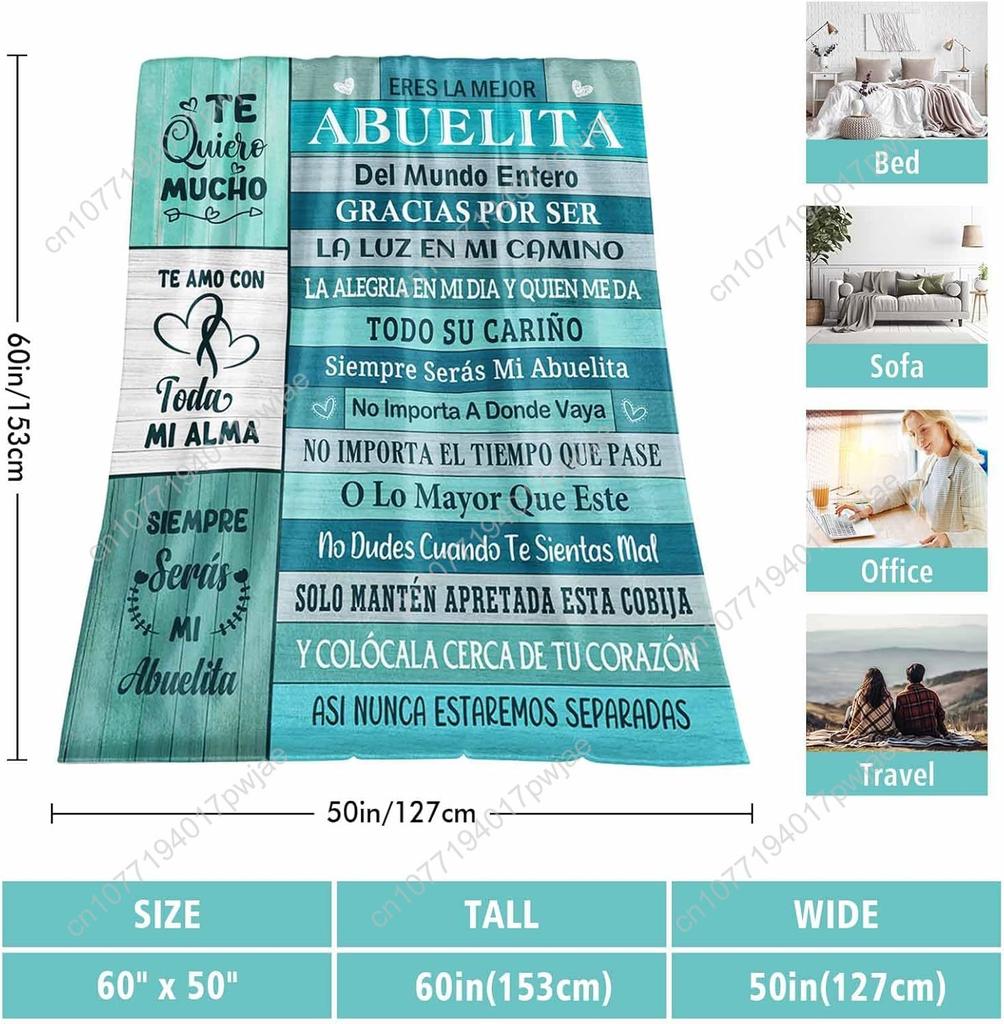 Abuelita Gifts in Spanish Birthday Gifts for Grandma in Spanish Regalo para Abuela Abuela Regalos Blanket Grandma
