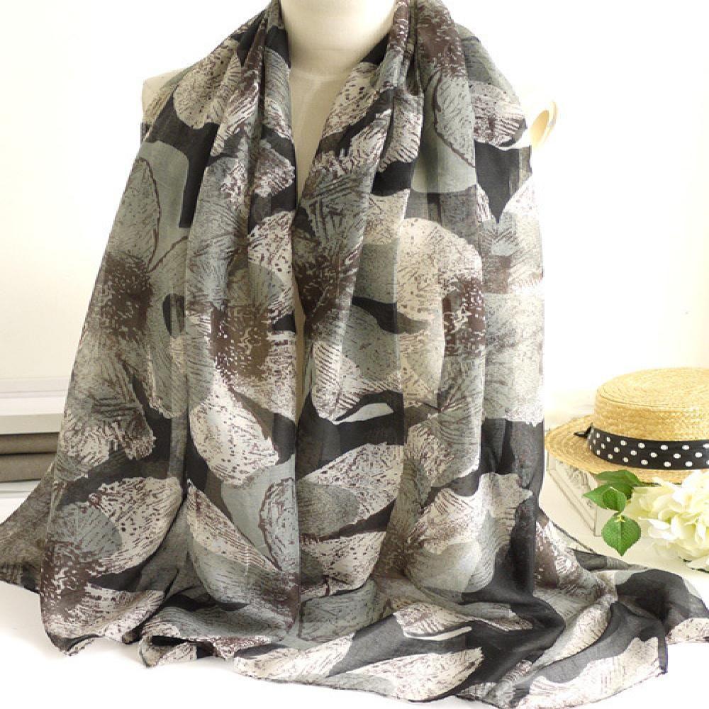 Elegant Women Long Warm Voile Shawl Scarves Wrap Printed Scarf