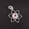 Round Kunzite Stone 925 Sterling Silver Sisters Gift Engagement Pendant Jewelry PP-18-11