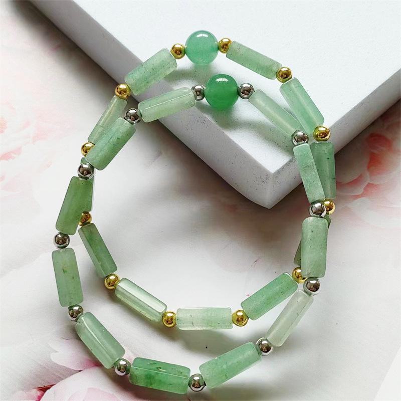 Браслет из натурального аметиста с квадратными бусинами-разделителями и розовой кристаллической энергией, модный свежий дизайн