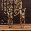 Латунь Массив Красивые Женщины и Змея Мебельные Украшения Гостиная Письменный Стол Чайный Питомец Латунные Поделки Бронзовые Миниатюры Украшение