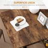 80-140 cm Folding Dining Table for 4-6 People, Drop Leaf Table with 2-Tier Shelves, Rolling Casters, Rustic Brown