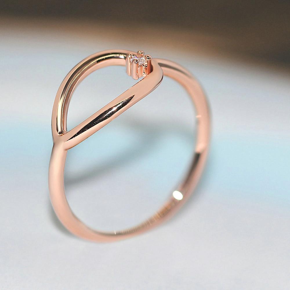 ZHOUYANG Simple Geometry Rings For Women Hollow Out Small Zircon 3 Color Daily Comfortable Finger Ring Fashion Jewelry R907
