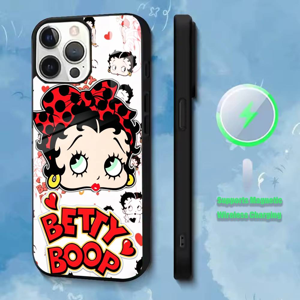 Cute-B-Betty Boop  Phone Case For iPhone17,16,15,14,13,12,11 Plus,Pro Allows magnetic wireless charging