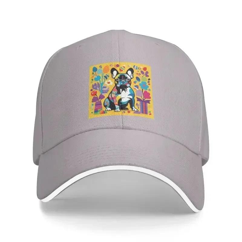 Custom French Bulldog Puppy Baseball Cap Sun Protection Men Womens Adjustable Dad Hat Spring